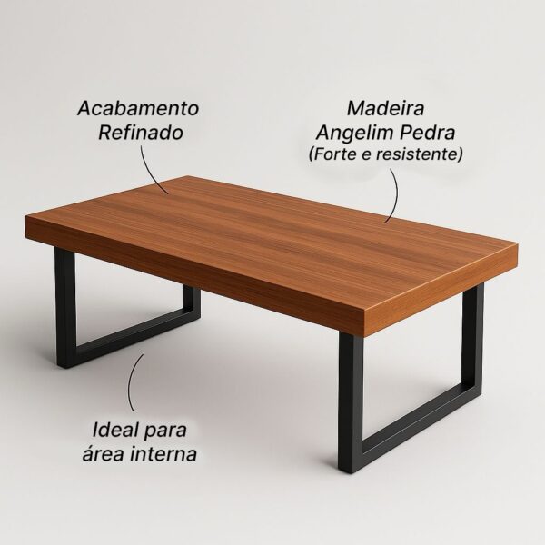 Mesinha de Centro Industrial em Angelim Pedra - Image 2