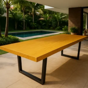 Mesa Tampo Único Madeira Maciça 200x90