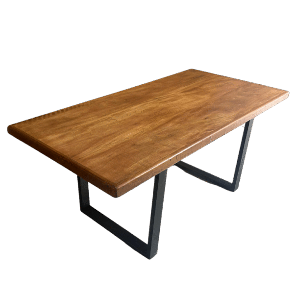 Mesa De Jantar Industrial Tampo Madeira Maciça 250x90x78 - Imagem 6