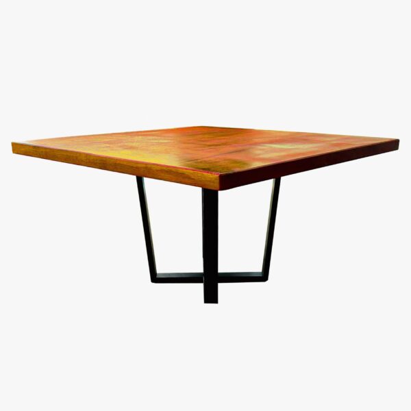 Mesa de Jantar industrial Quadrada 60cmx60cm - Imagem 2